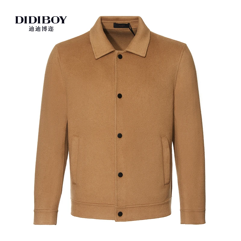 DIDIBOY/迪迪博迩25春秋款商务休闲羊毛男士夹克外套