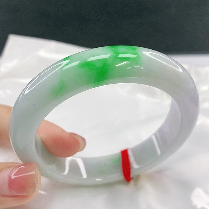 翡翠未镶嵌手镯圈52.5，0A052
