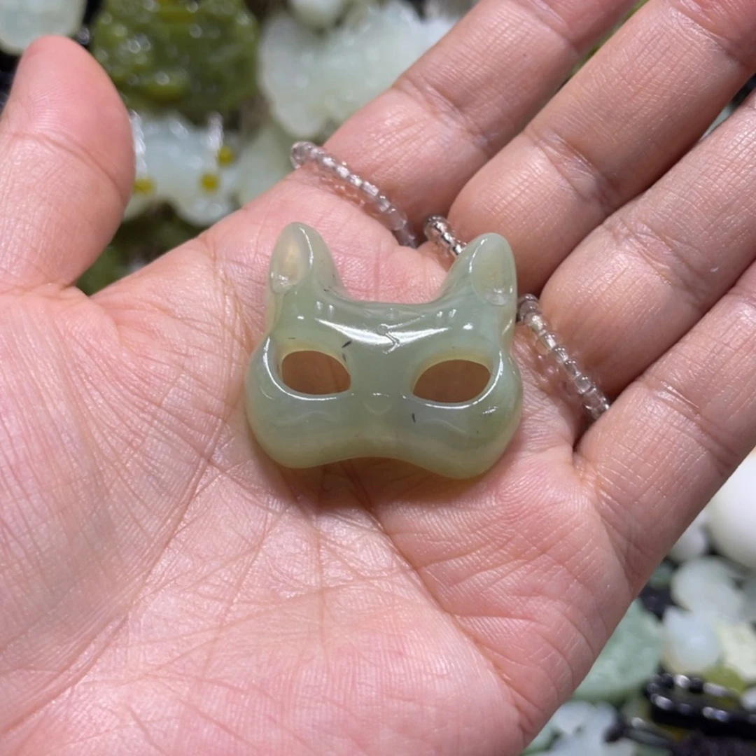 【闪购商品】岫玉颈饰未镶嵌哭****?63吊坠