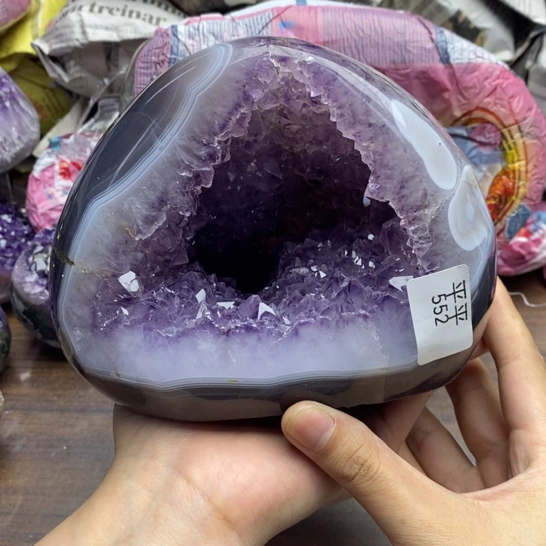 雪***儿紫晶珠宝半成品未镶嵌