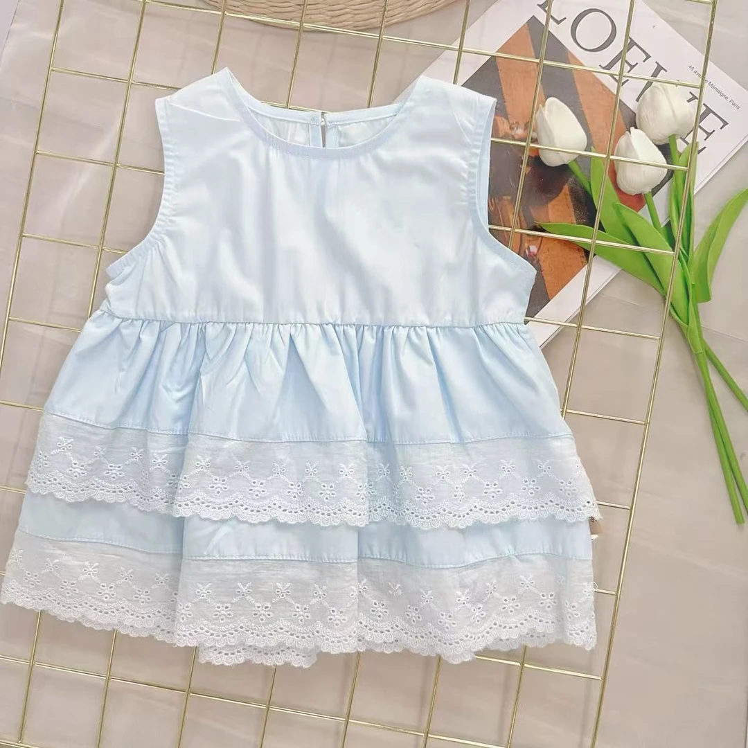 【蓝蝶岛】H25176女宝时尚百搭娃娃衫可爱衬衫