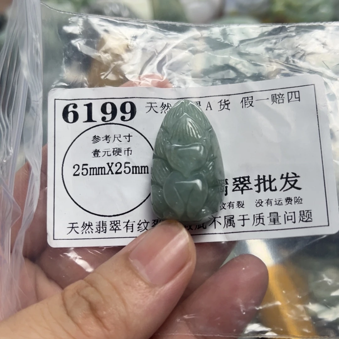 吊坠(不含链)未镶嵌翡翠6199