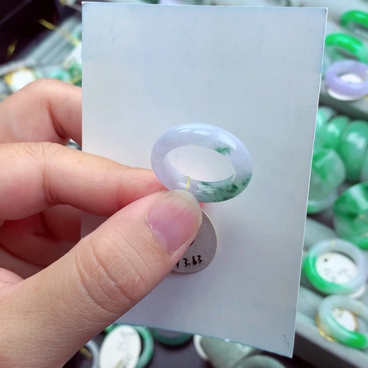 翡翠未镶嵌戒指12号