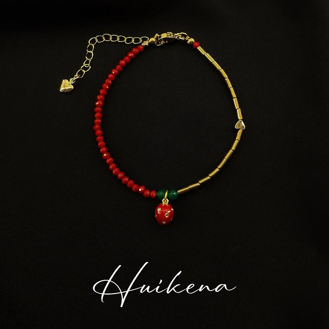 HUIKENA【甜心草莓同款手链】气质精致轻奢款手链NA105