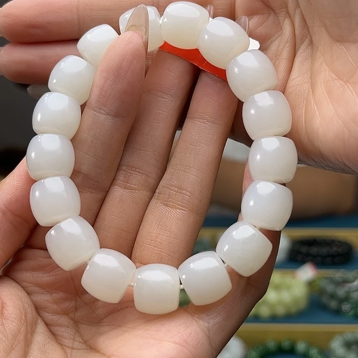 手链未镶嵌和田玉墨*纯天然新疆黑山料卡12