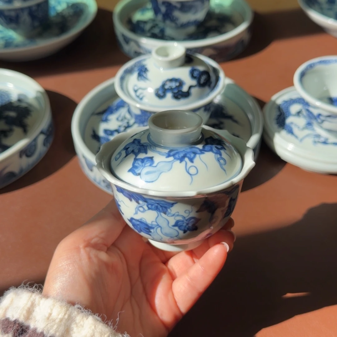 手工手绘茶具微瑕