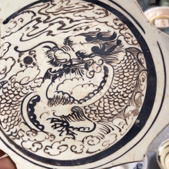 瓷片c*h五大名窑瓷器摆件