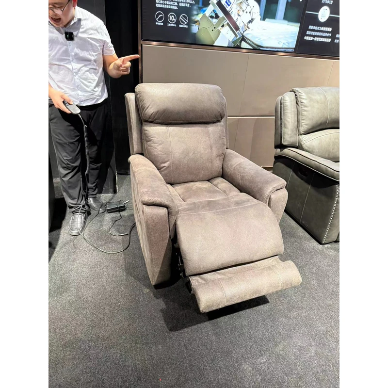 MKL9905-11水洗展厅创意意式别墅皮艺沙发轻奢1人