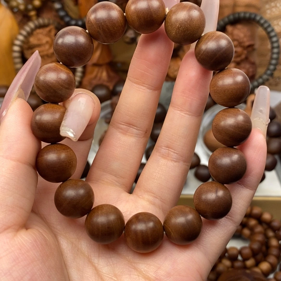 手串/手链檀香木迈索尔老山檀香1.4横纹奶香，微瑕