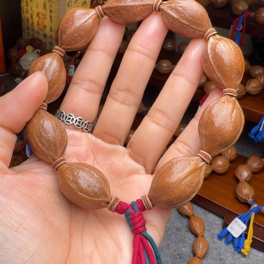 手串橄榄核19/30老核原皮 梅林铁核