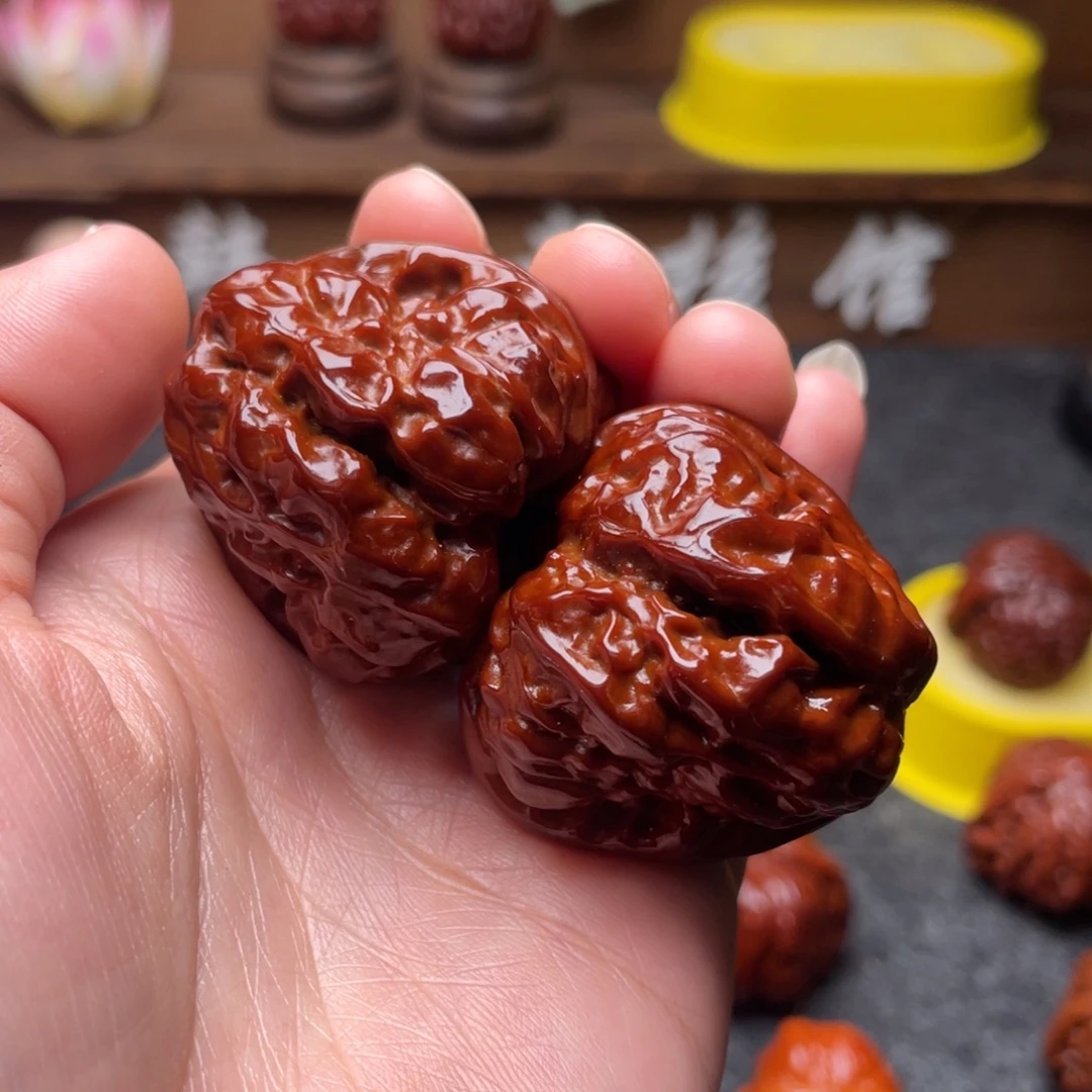 文玩核桃吊坠文玩核桃 手把件 蛤蟆头 39