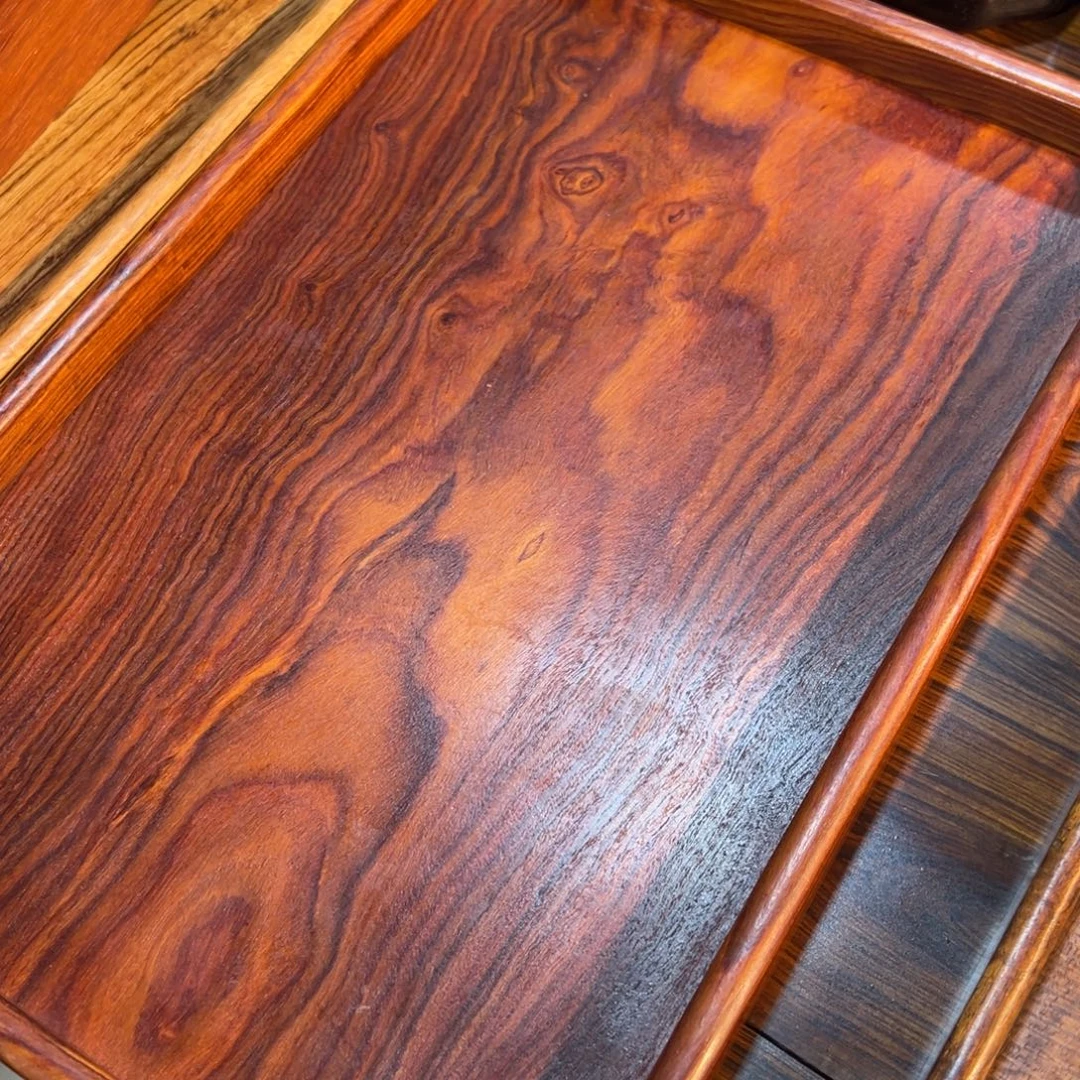 乒***声木紫檀大茶牌一个