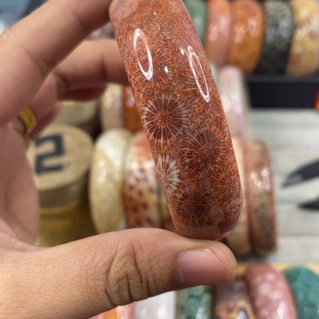 未镶嵌手镯硅化玉