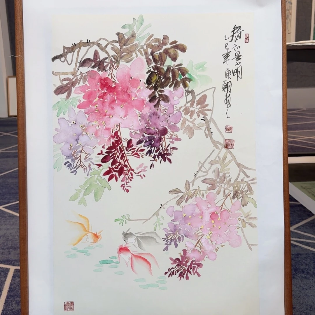 国画国画作品山水花鸟