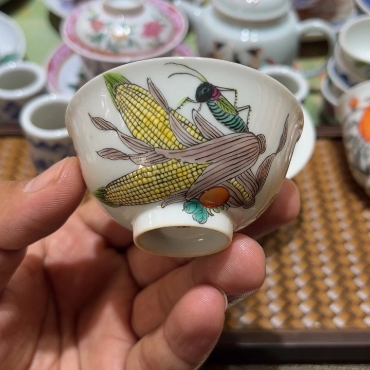 纯手绘精品盖碗杯