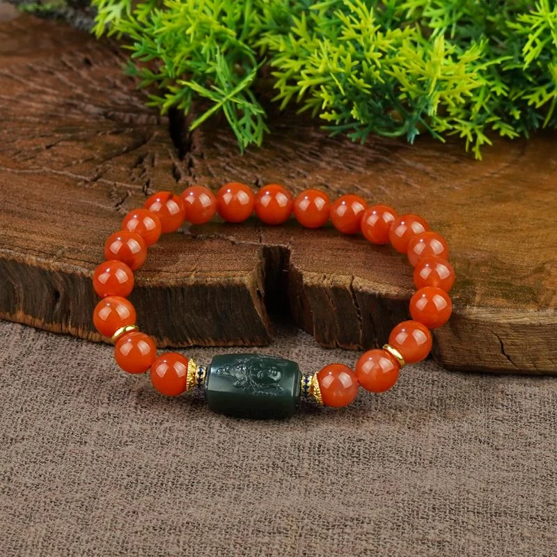 【香掌柜】塔青度母配南红单圈手串【发一件】