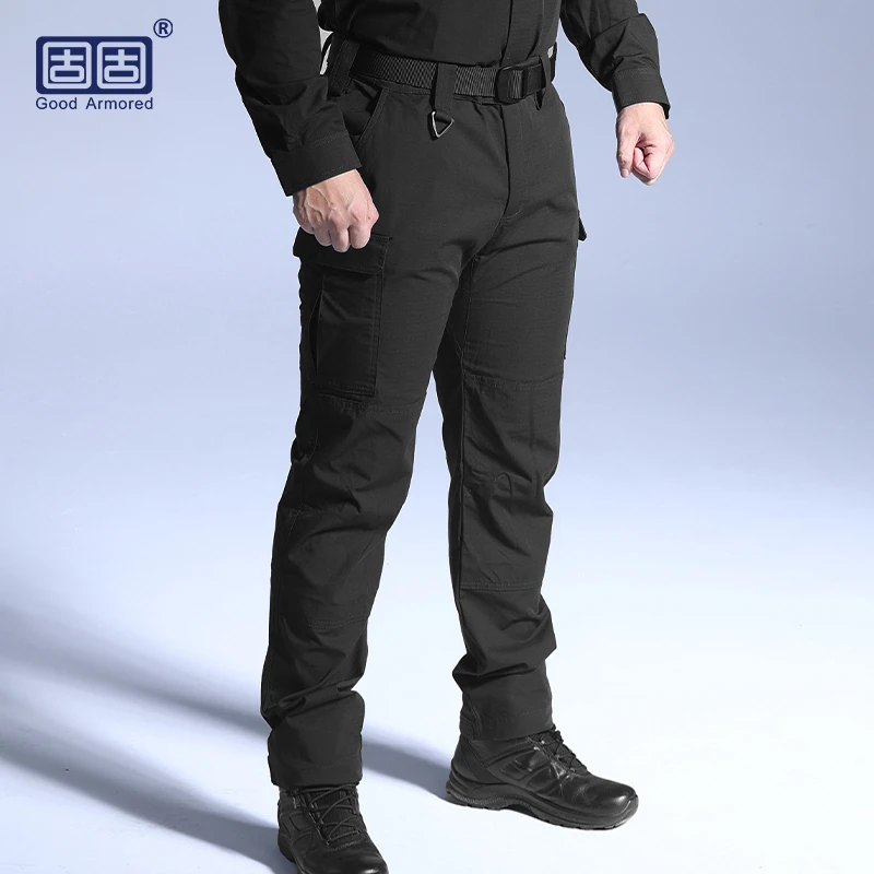 固固 四季耐磨训练裤-厚款保暖工装裤男修身休闲户外战术长裤