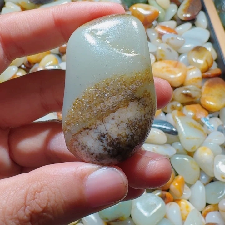 和田玉未镶嵌挂件53克