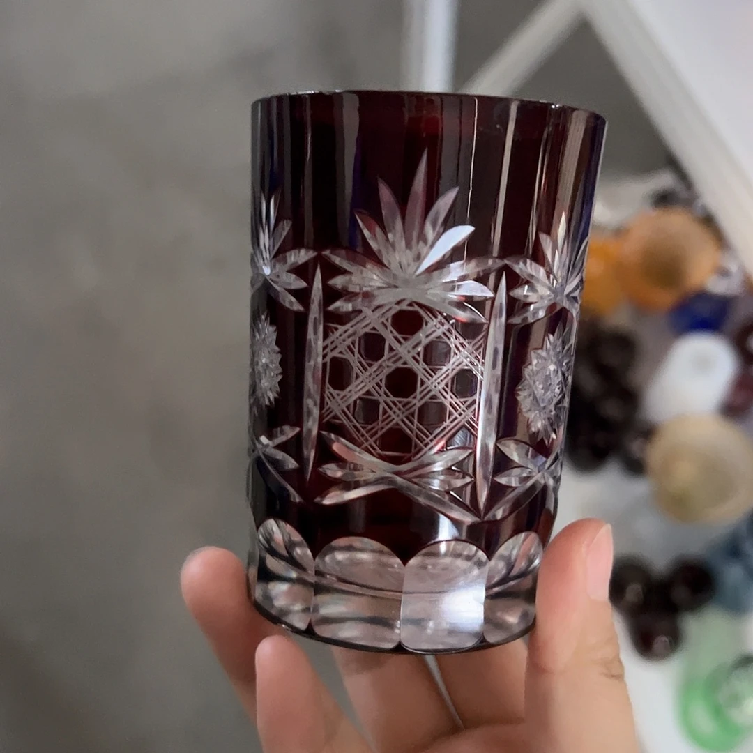 水晶玻璃高脚款微瑕一个
