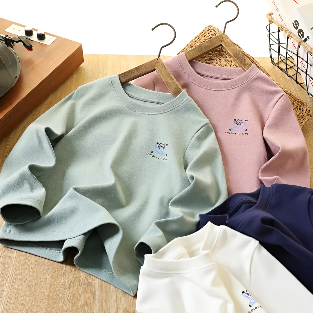 男童纯棉长袖T恤2025秋季新款中大童男孩圆领打底衫儿童上衣1921