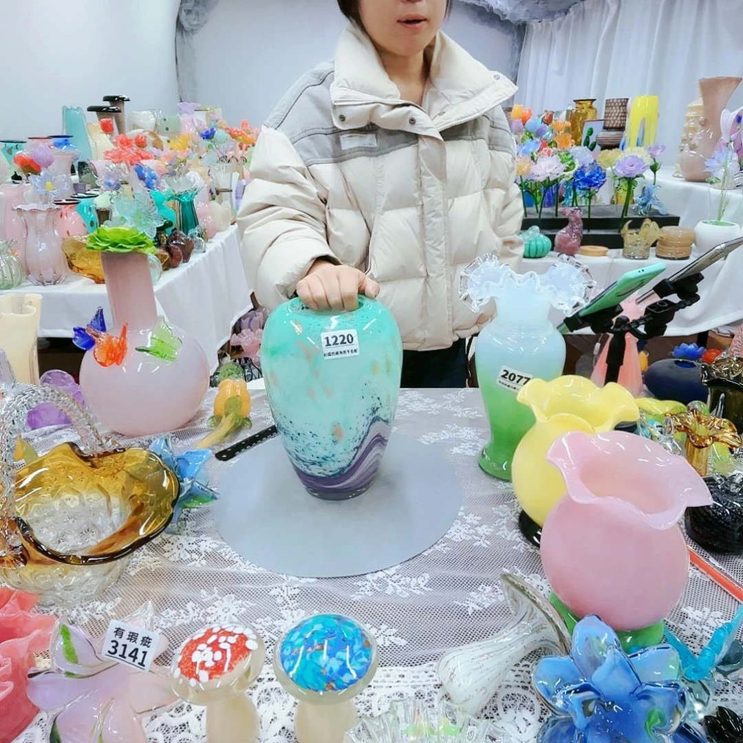 福利不退不换琉璃花瓶艺术品