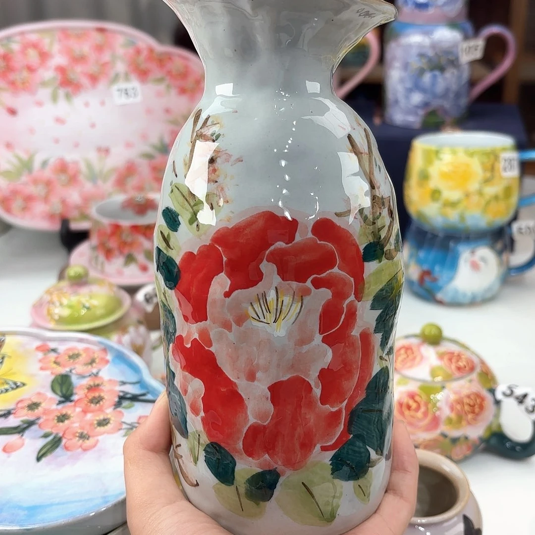 景德镇手绘高温釉下彩陶瓷茶具