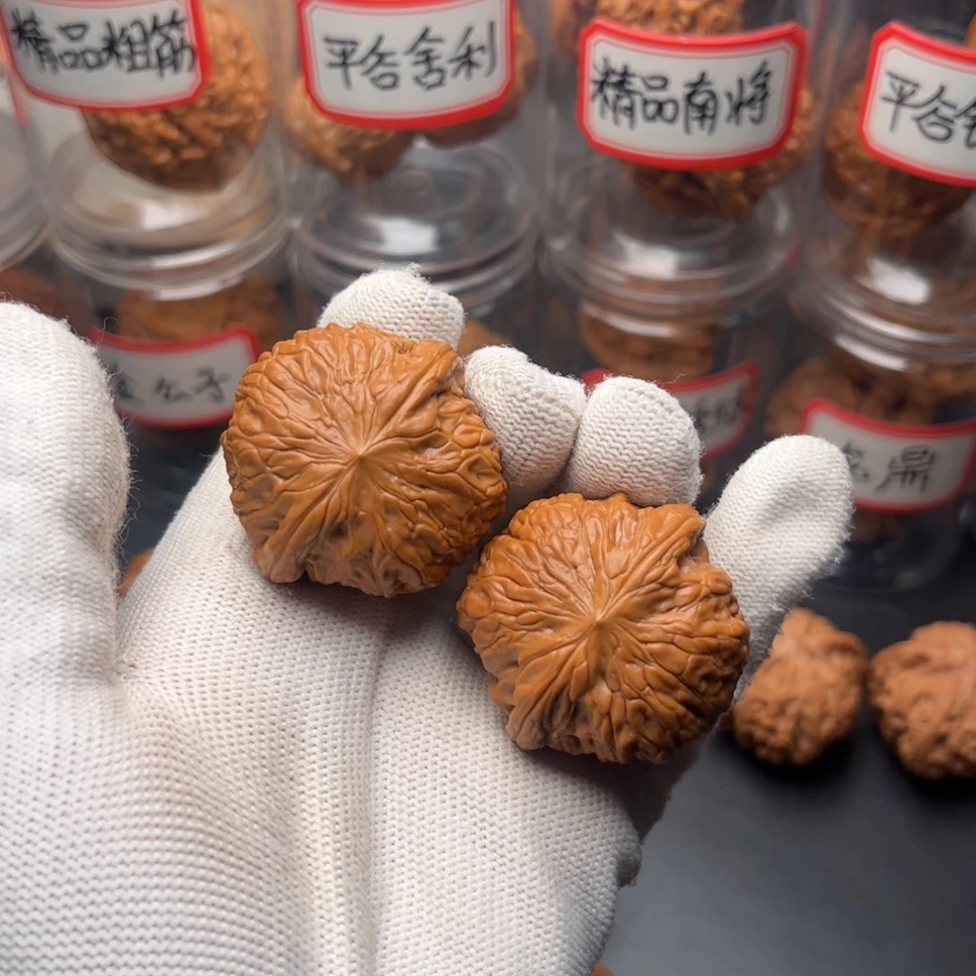 文玩核桃把件39全品圆球铁锤