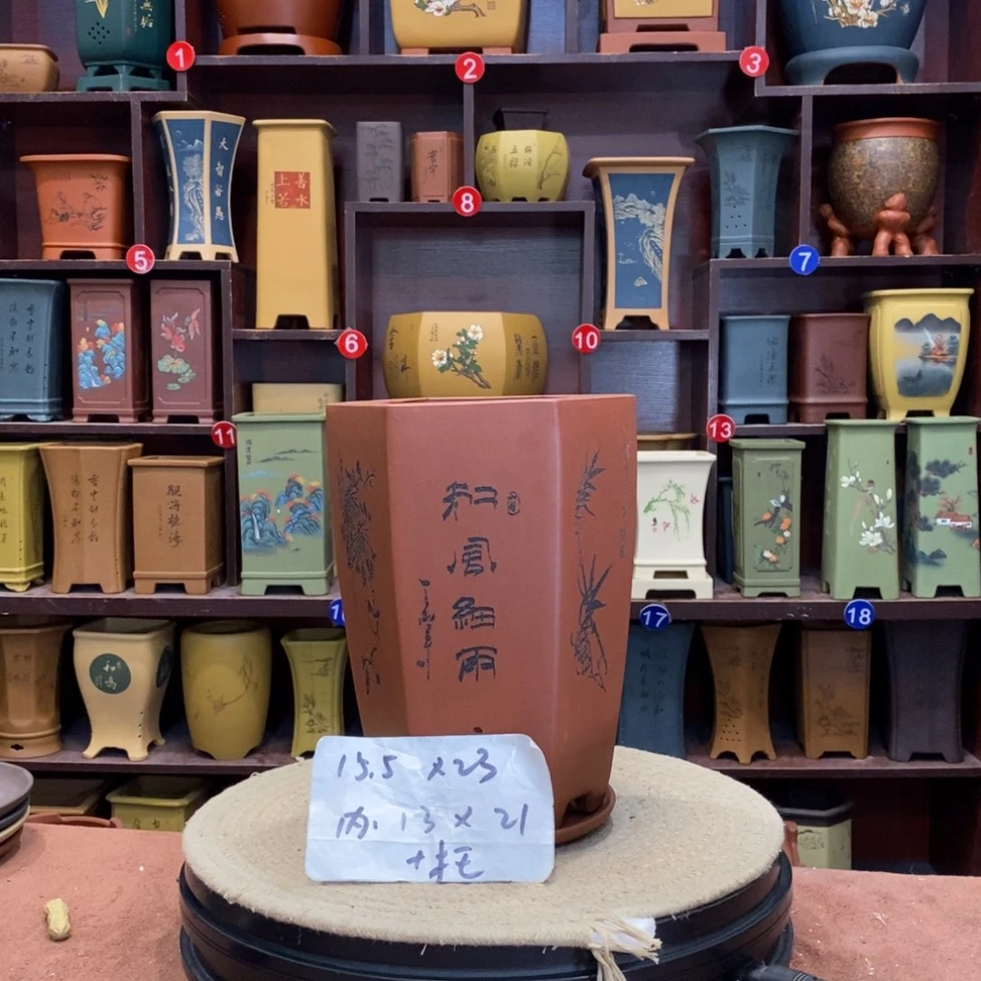 紫砂花盆紫砂作品