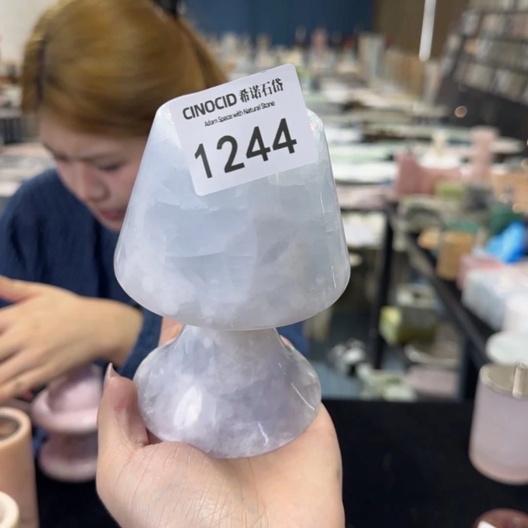1244蓝水晶台灯烛台福利