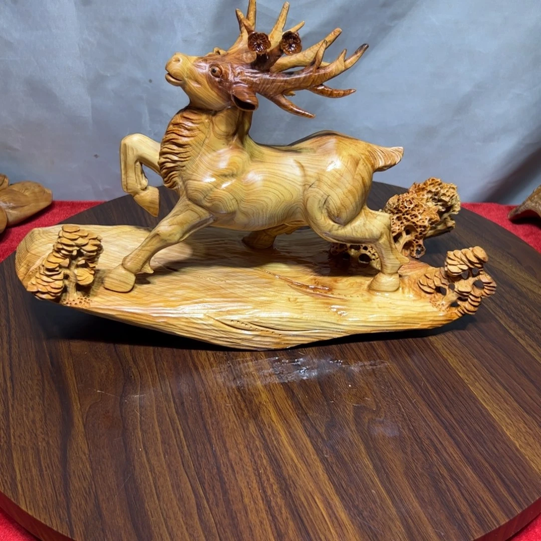 忠***耿柏木（崖柏）崖柏手工雕刻一路发