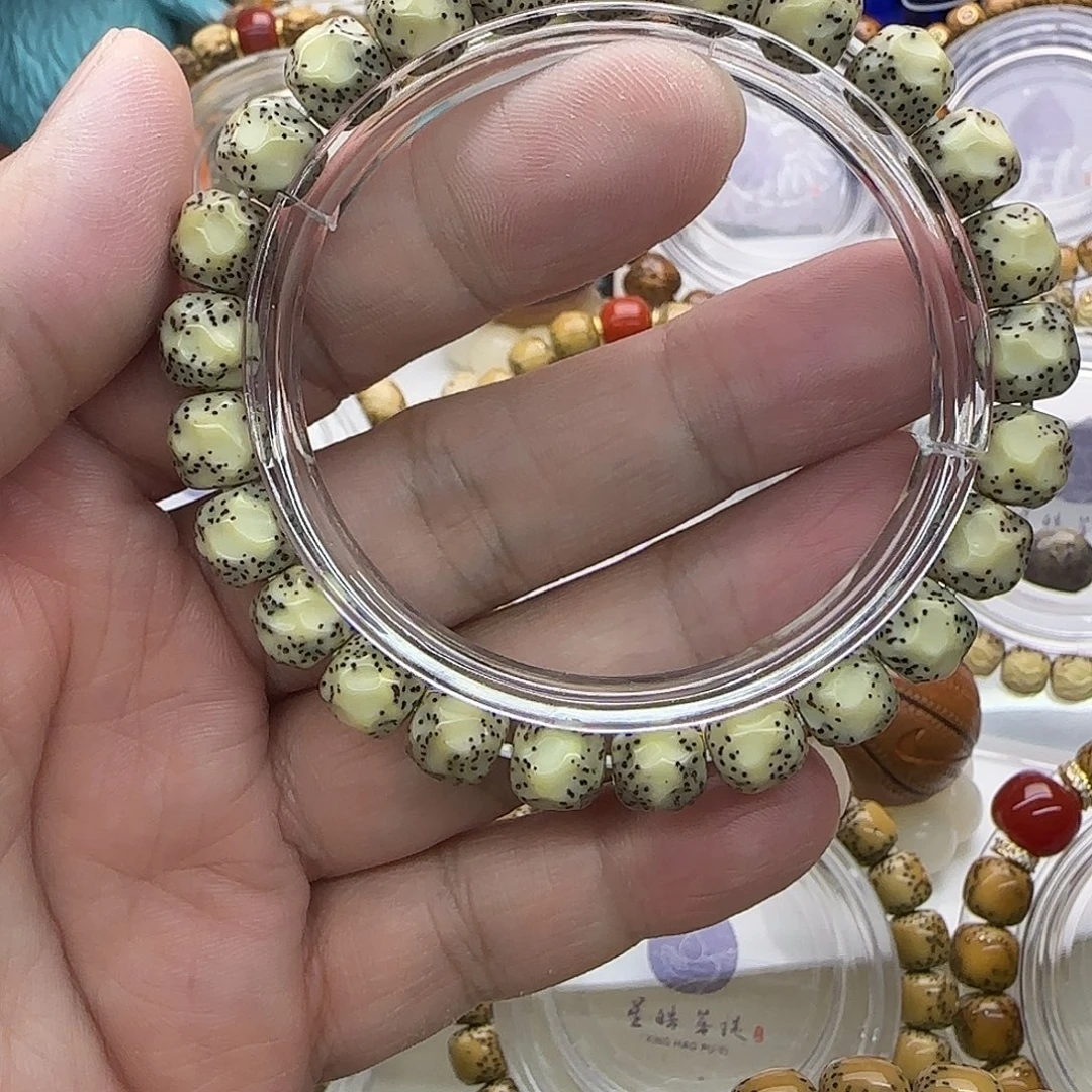 手串星月菩提9*8贯穿留白精工无相