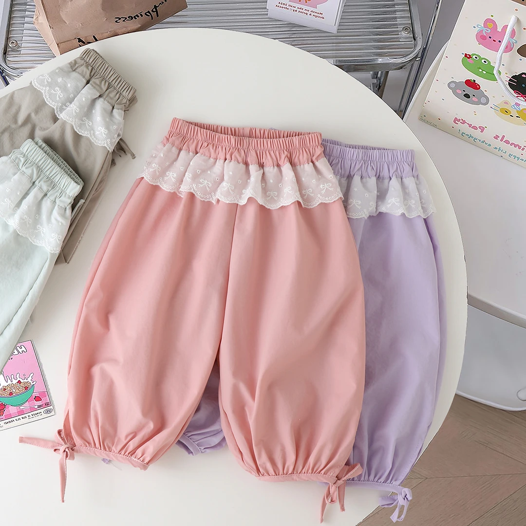 松紧带女七分裤夏季休闲裤女童童装裤子外穿洋气韩版