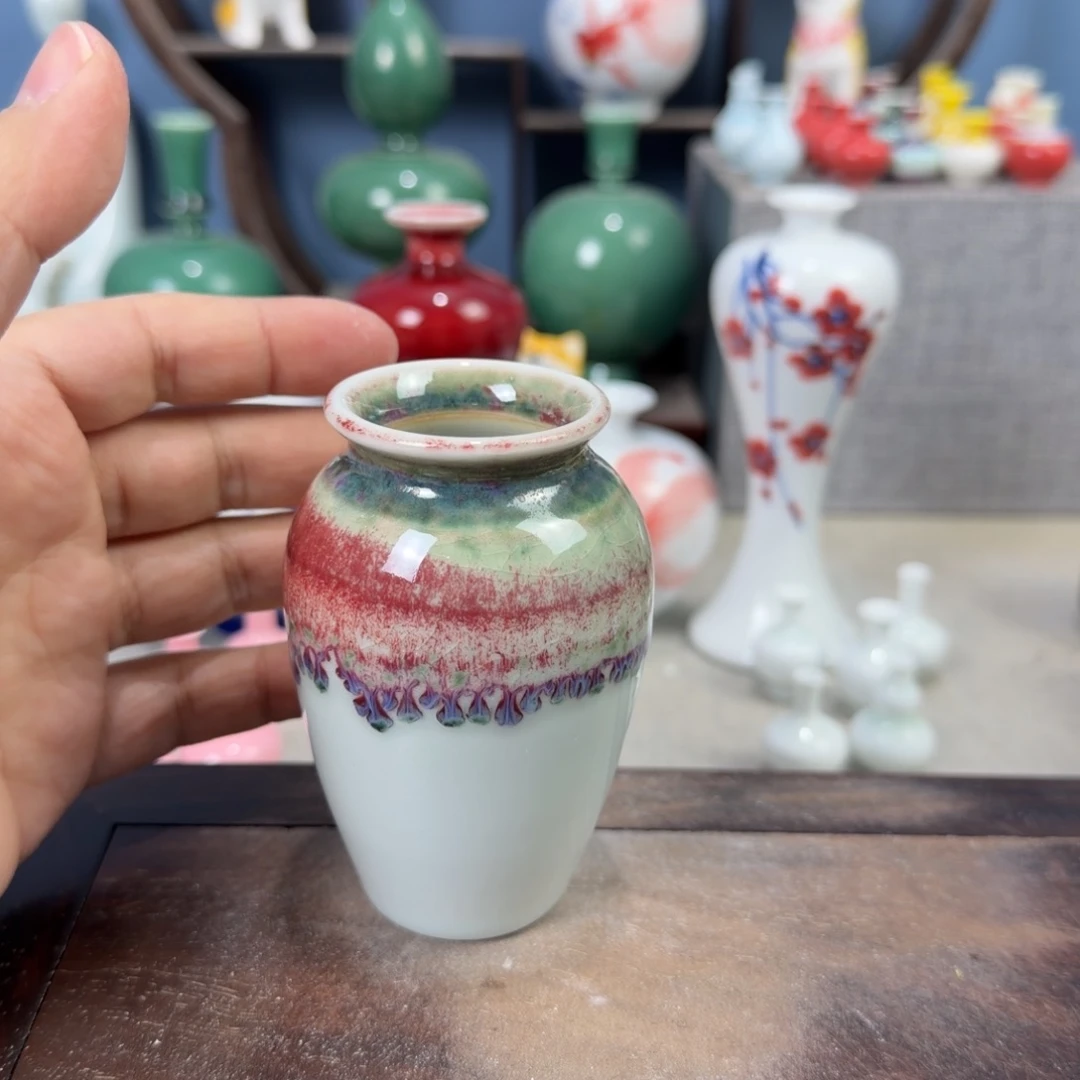 陶瓷手工小花器摆件