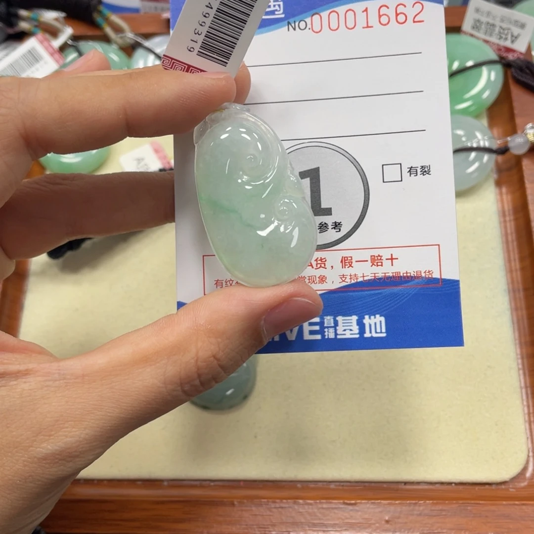 翡翠未镶嵌颈饰翡翠吊坠x 1662