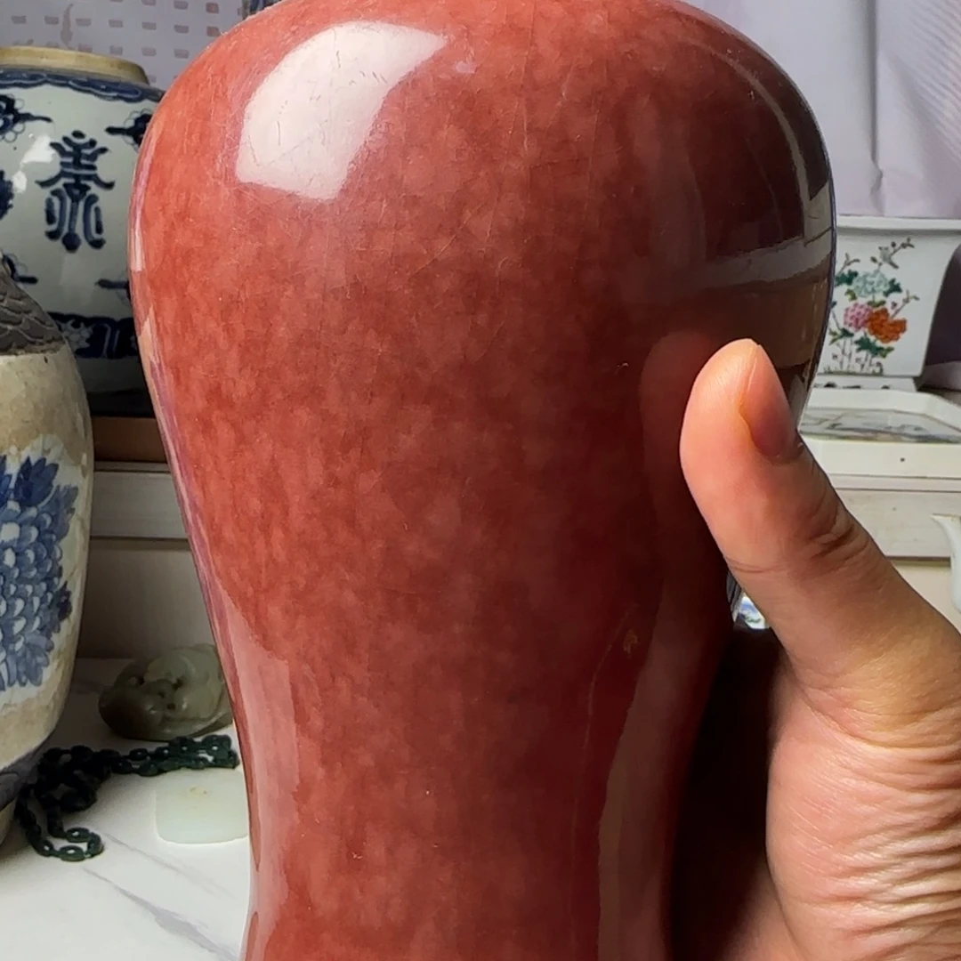 海***音瓶豇豆红梅瓶不包邮