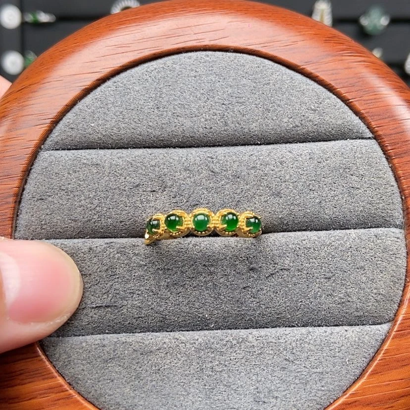 【闪购商品】翡翠戒指银S925镶嵌兮兮