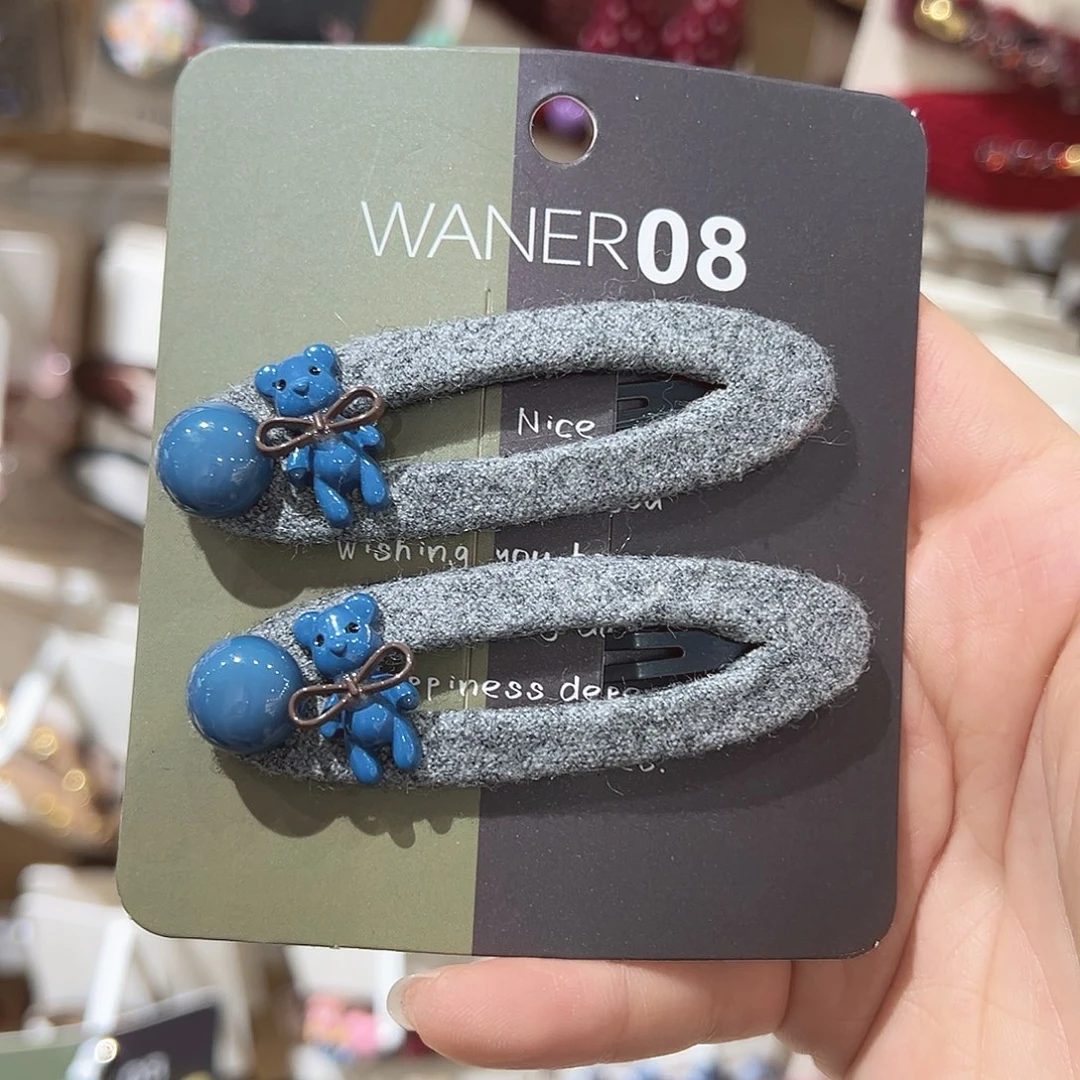 非金属蓝色小熊掰掰夹