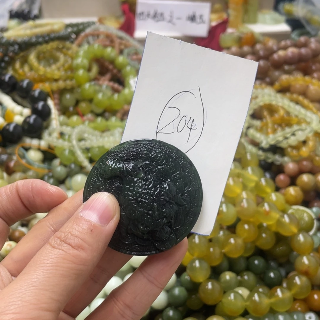 蛇纹石玉手链合金用****8