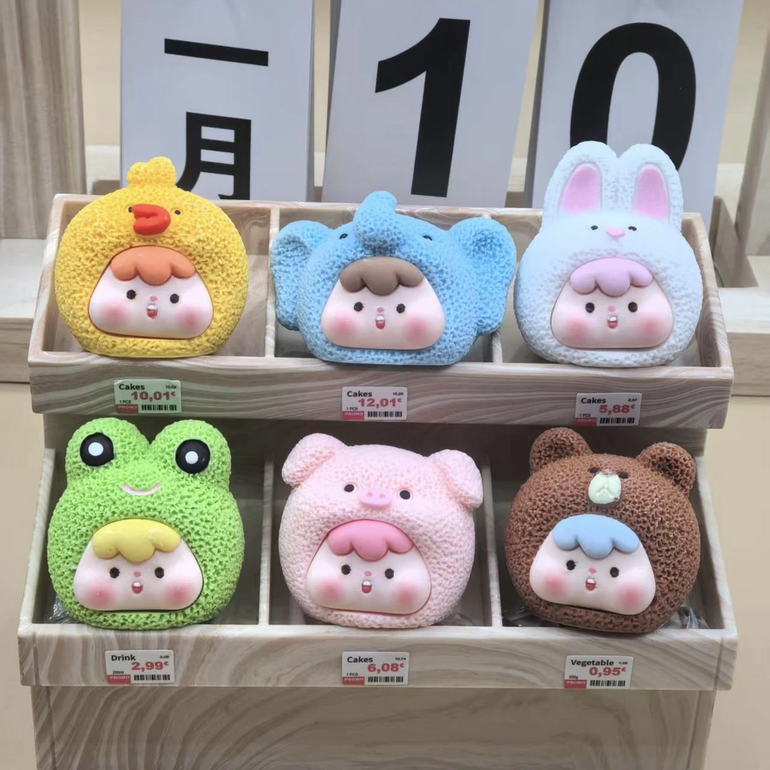 【直播拆】动物崽崽立体diy夜光实色可爱摆件