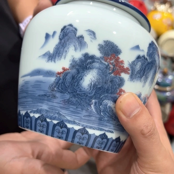 瑕疵福利品陶瓷茶叶罐介意勿拍