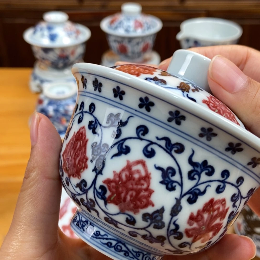 手绘现代茶具非古董