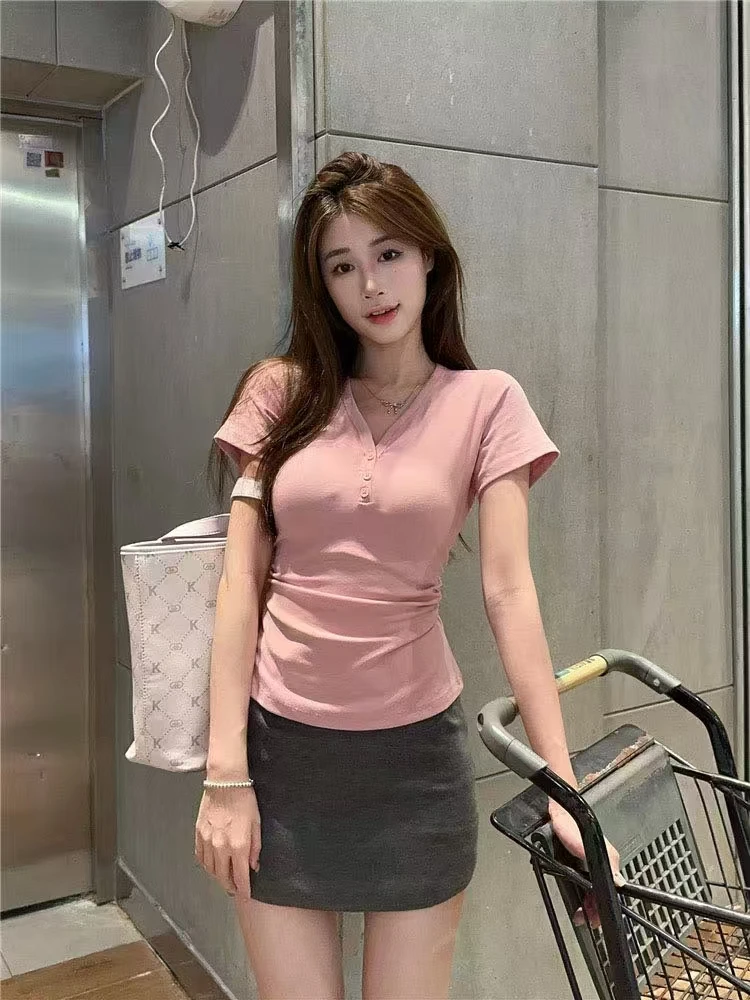 [300-400]2025春季百搭时尚女装长袖T恤打底