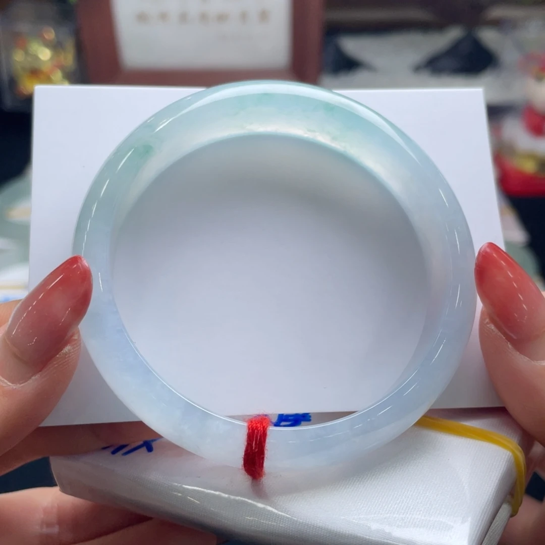 翡翠未镶嵌手镯57.8正