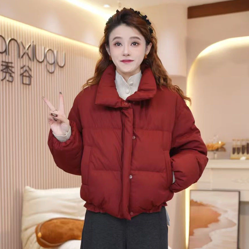 2025冬季新款巨好看时尚气质减龄羽绒服女宽松厚款保暖外套Y5933