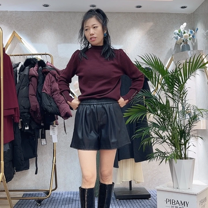 时尚潮流休闲皮裤拍下备注尺码