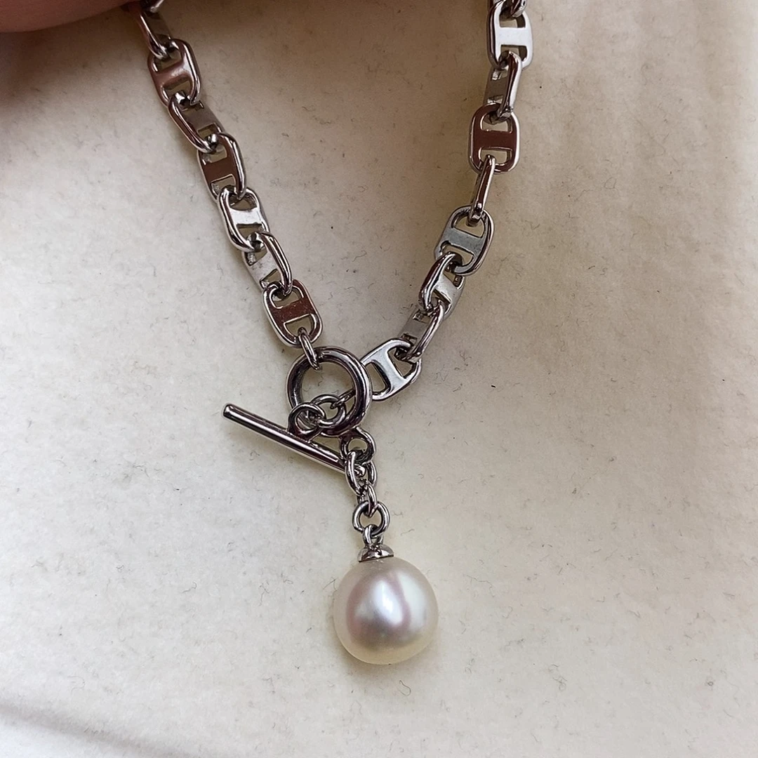 手链海水珍珠银S925镶嵌