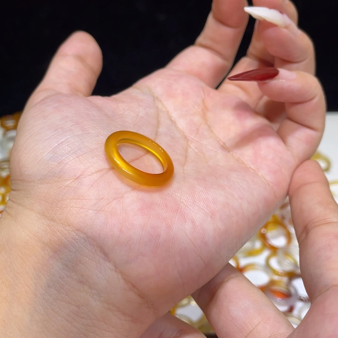 玛瑙/玉髓未镶嵌戒指567号港15 默认瑕疵