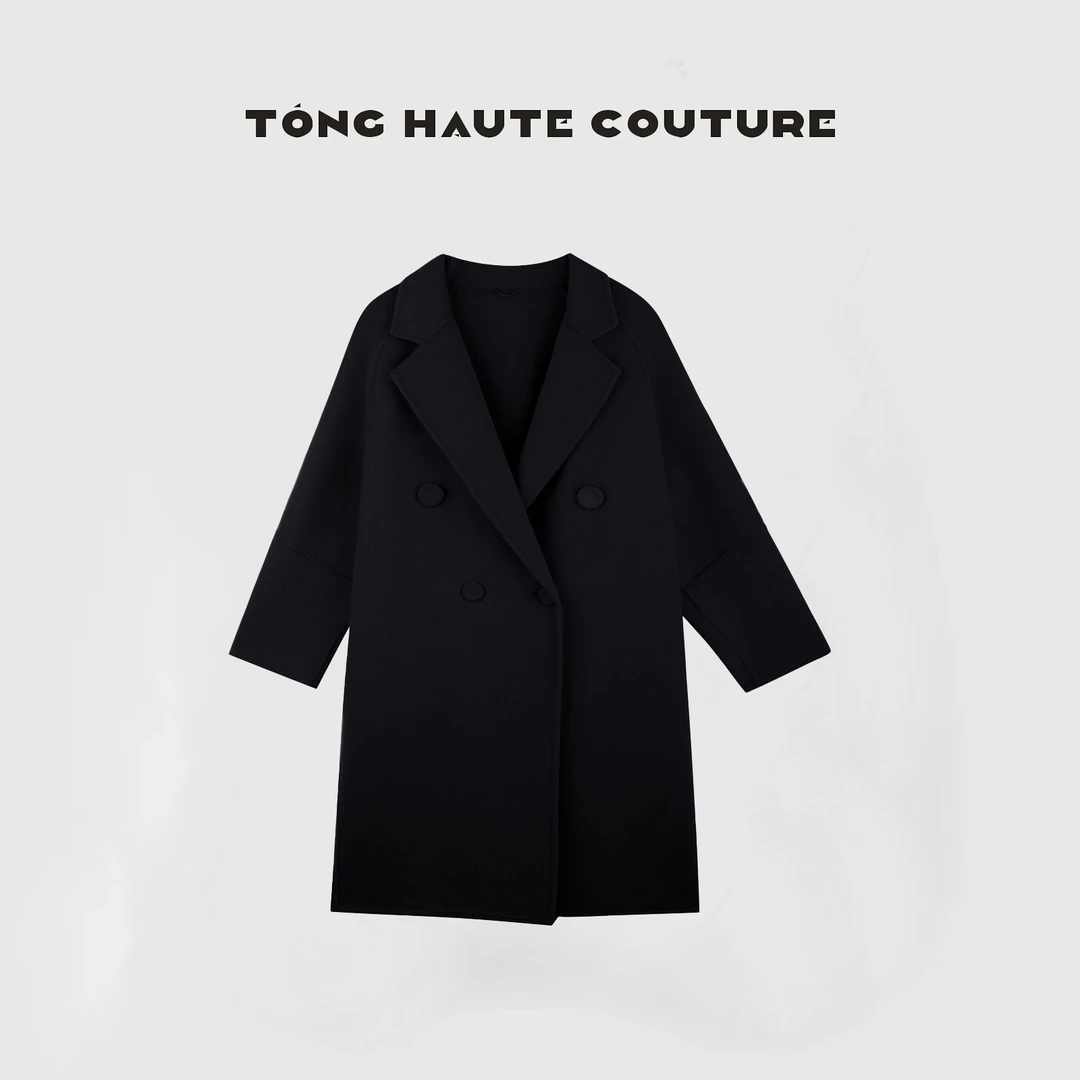 25年新款轻奢风高级感时尚100绵羊毛百搭毛呢大衣 DE2978