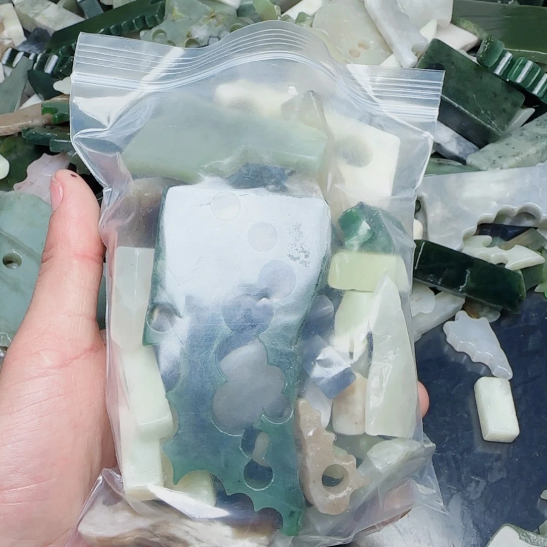 和田玉珠宝半成品未镶嵌