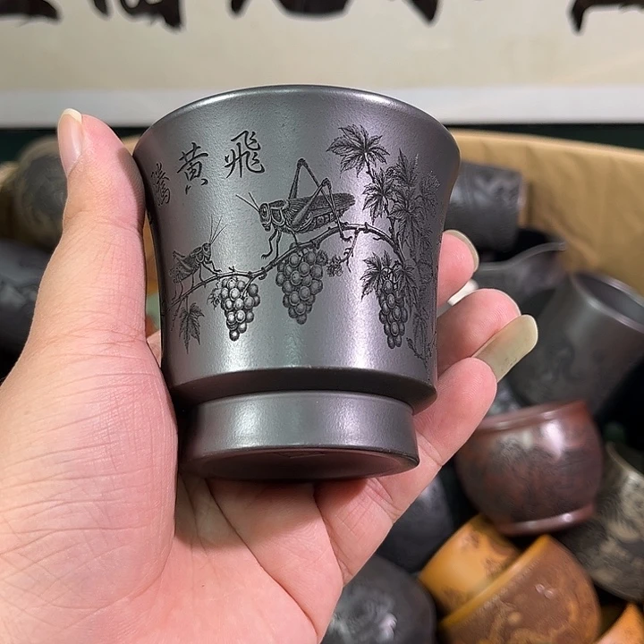 茶杯紫砂全手工紫砂主人杯